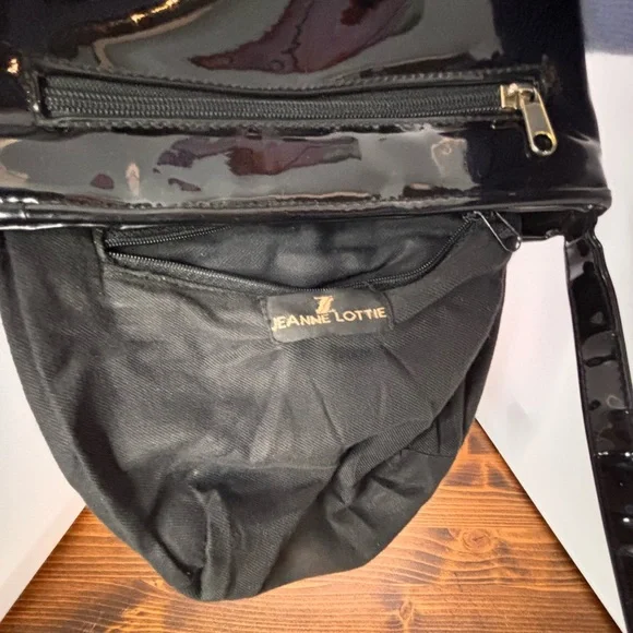Vintage Y2K Jeanne Lottie Black Crossbody/ Shoulder Bag - Picture 8 of 11